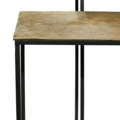 Set of 3 Glam Aluminum Accent Tables - Olivia & May Black/ Gold -Side Tables Sales unnamed file 279