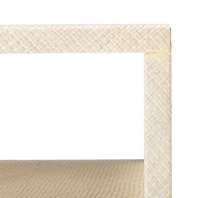Apis Raffia 2 Shelf Accent Table - Light Natural - Safavieh 3 Apis Raffia 2 Shelf Accent Table - Light Natural - Safavieh