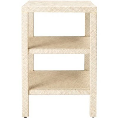 Apis Raffia 2 Shelf Accent Table - Light Natural - Safavieh 5 Apis Raffia 2 Shelf Accent Table - Light Natural - Safavieh - Image 3