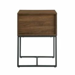 Visconti Boho Slat Pull Down Door Side Table - Saracina Home English Oak -Side Tables Sales unnamed file 2829