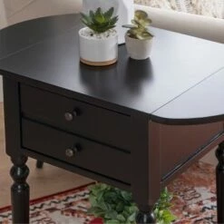 Marco Table with Dropleaf - Powell Company White -Side Tables Sales unnamed file 2852