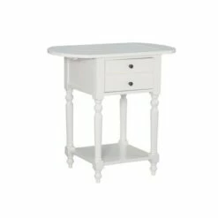 Marco Table with Dropleaf - Powell Company White -Side Tables Sales unnamed file 2857