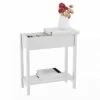 Hastings Home Narrow Flip Top End Table – White -Side Tables Sales unnamed file 2871