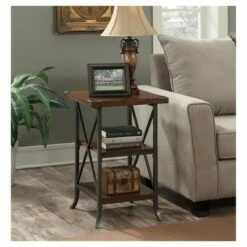 Brookline End Table - Breighton Home Driftwood/brown -Side Tables Sales unnamed file 2886