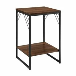 Middleford Urban Industrial Metal Accent Side Table - Saracina Home Rustic Oak -Side Tables Sales unnamed file 2920