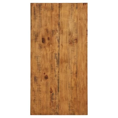 Lanshire Rustic Industrial Metal & Wood End, Console & Cocktail Table Set - Oak - Inspire Q 8 Lanshire Rustic Industrial Metal & Wood End, Console & Cocktail Table Set - Oak - Inspire Q - Image 6