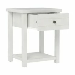 Harmony Wood Accent Table Matte White - Hillsdale Furniture -Side Tables Sales unnamed file 2933
