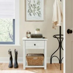 Harmony Wood Accent Table Matte White - Hillsdale Furniture -Side Tables Sales unnamed file 2940