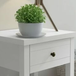 Harmony Wood Accent Table Matte White - Hillsdale Furniture -Side Tables Sales unnamed file 2941