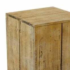 Wood (Set of 3) Square Pedestal Accent Tables Natural - Olivia & May -Side Tables Sales unnamed file 2973