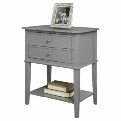 Durham Accent Table with 2 Drawers - Room & Joy Yellow