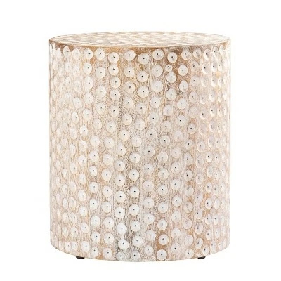 Bourwiy Round Accent Table White - Aiden Lane 3 Bourwiy Round Accent Table White - Aiden Lane