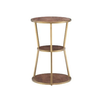 Powell Company Evie 3 Tier Side Table - Powell Gold 10 Powell Company Evie 3 Tier Side Table - Powell Gold - Image 8