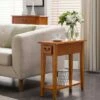Favorite Finds Side Table Medium Oak Finish - Leick Home -Side Tables Sales unnamed file 3036