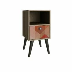 Abisko Side Table - Manhattan Comfort White -Side Tables Sales unnamed file 3047