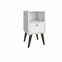 Abisko Side Table - Manhattan Comfort White -Side Tables Sales unnamed file 3048
