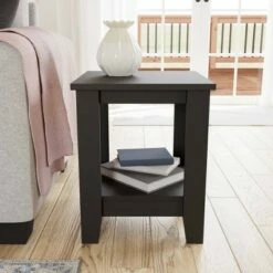 Elise Classic End Table - Brookside Home Gray/white