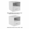 Hastings Home Cube End Table with Drawer, White 1 Hastings Home Cube End Table with Drawer, White -Side Tables Sales unnamed file 3122