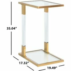 Tammi Acrylic C Table - Safavieh -Side Tables Sales unnamed file 3132