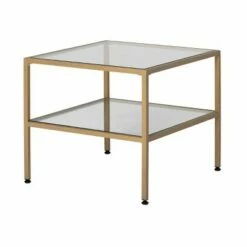 Studio Designs Home Camber Modern Glass End Table 25" - Studio Designs Gray -Side Tables Sales unnamed file 3165