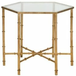 Kerri Accent Table - Safavieh Gold/clear -Side Tables Sales unnamed file 3169
