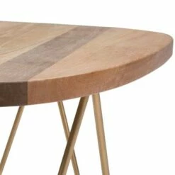 18" Tillman Metal and Wood Accent Table Natural/Gold - WyndenHall -Side Tables Sales unnamed file 3172