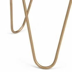 18" Tillman Metal and Wood Accent Table Natural/Gold - WyndenHall -Side Tables Sales unnamed file 3173