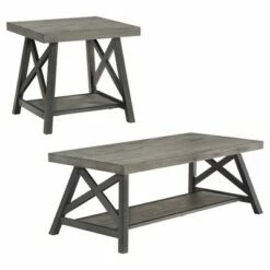 Lanshire Rustic Industrial Metal & Wood End & Cocktail Table Set - Inspire Q Gray 17 Lanshire Rustic Industrial Metal & Wood End & Cocktail Table Set - Inspire Q Gray -Side Tables Sales unnamed file 318
