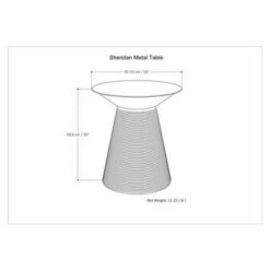 18" Bernhardt Metal Accent Table - WyndenHall Copper -Side Tables Sales unnamed file 3182