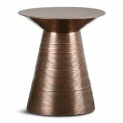 18" Bernhardt Metal Accent Table - WyndenHall Copper -Side Tables Sales unnamed file 3185