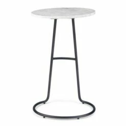 16" Trisha Marble Side Table White - WyndenHall -Side Tables Sales unnamed file 3193