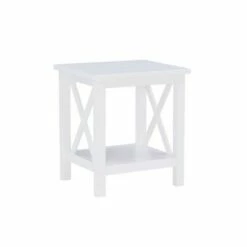 Davis End Table - Linon Antiqued White -Side Tables Sales unnamed file 3246