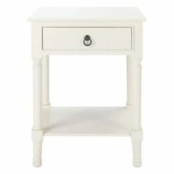 Haines 1 Drawer Accent Table - Safavieh White -Side Tables Sales unnamed file 3279