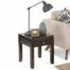 Essex Solid Wood End Table - Wyndenhall Farmhouse Gray -Side Tables Sales unnamed file 3280