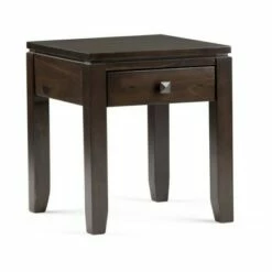 Essex Solid Wood End Table - Wyndenhall Farmhouse Gray -Side Tables Sales unnamed file 3287