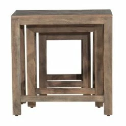 Wilkerson Wood 3 Piece Nesting Table Set Brown - Hillsdale Furniture -Side Tables Sales unnamed file 3302