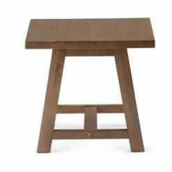 Hawkins Solid Wood End Table - Wyndenhall Dark Chestnut Brown -Side Tables Sales unnamed file 3342