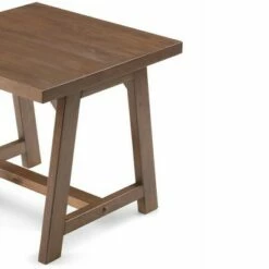 Hawkins Solid Wood End Table - Wyndenhall Dark Chestnut Brown -Side Tables Sales unnamed file 3344