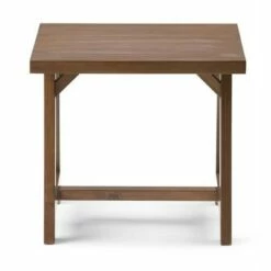 Hawkins Solid Wood End Table - Wyndenhall Dark Chestnut Brown -Side Tables Sales unnamed file 3345