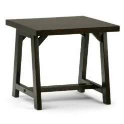 Hawkins Solid Wood End Table - Wyndenhall Dark Chestnut Brown -Side Tables Sales unnamed file 3348