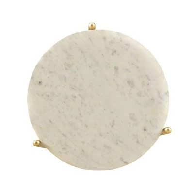 Kent Tier Marble Accent Table White - Treasure Trove Accents 5 Kent Tier Marble Accent Table White - Treasure Trove Accents - Image 4