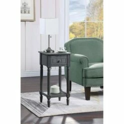 French Country Khloe Accent Table - Breighton Home Mahogany