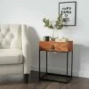 Milo Side Table Walnut - ClickDecor -Side Tables Sales unnamed file 3406
