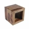 Cube Shape Rosewood Side Table Brown - The Urban Port -Side Tables Sales unnamed file 3418