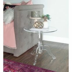 Acrylic End Table - Linon Clear 10 Acrylic End Table - Linon Clear -Side Tables Sales unnamed file 3448
