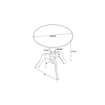 Acrylic End Table - Linon Clear 6 Acrylic End Table - Linon Clear - Image 4