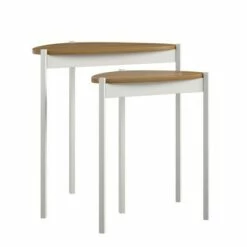 Tallulah Nesting Tables - Novogratz Walnut/white -Side Tables Sales unnamed file 3487