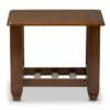 Larissa Modern Classic Mission Style Living Room Occasional End Table - Cherry Brown - Baxton Studio -Side Tables Sales unnamed file 3516