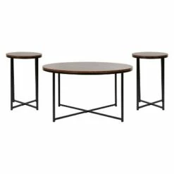 Flash Furniture Hampstead Collection Coffee and End Table Set - Laminate Top with Crisscross Frame, 3 Piece Occasional Table Set -Side Tables Sales unnamed file 3527