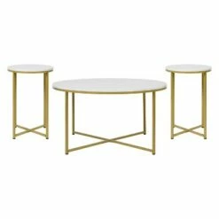Flash Furniture Hampstead Collection Coffee and End Table Set - Laminate Top with Crisscross Frame, 3 Piece Occasional Table Set -Side Tables Sales unnamed file 3528